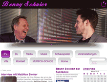 Tablet Screenshot of bennyschnier.de